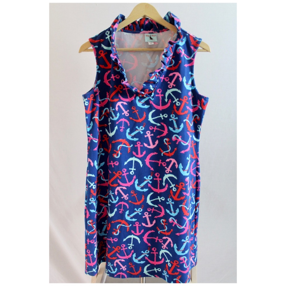 Haley & the Hound Anchors Kenzie Dress USA Medium - Picture 7 of 9